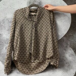 Cute long-sleeve blouse shirt from LOFT